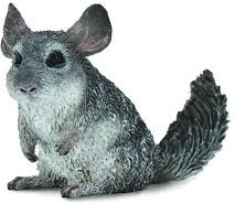 Collecta long-tailed chinchilla – realistic animal figurine