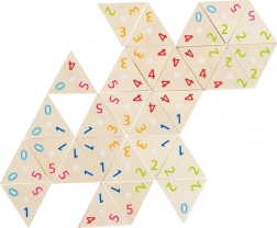 Tri-Domino lesena igra od Goki