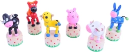 Bigjigs Toys fa nyomógombos állatkák
