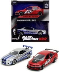 Fast & Furious – Twin Pack Models Mitsubishi Lancer Evo IX 2006 and Nissan Skyline GT‑R R34 1:32