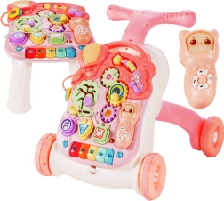 Duwloopwagen 5-in-1 roze