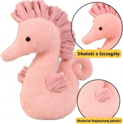 Pink Plush Sea Horse 25 cm