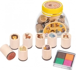 GOKI wooden stamps – forest animals