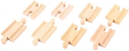 Wooden Track Connectors 7 cm (8 pcs) BIGJIGS RAIL