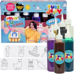 Tubi Jelly Creative Set Lama 6 Colors Gel Figures