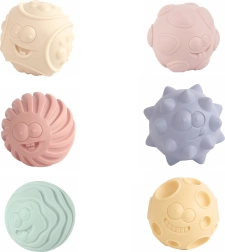 3 darabos texturált labda készlet 6 cm