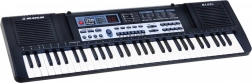 Kids’ keyboard instrument with lessons, 61 keys, microphone and USB recording
