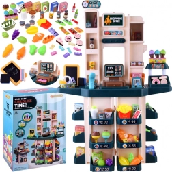 Kids' supermarket with cash register and accessories