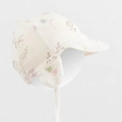 Cappellino estivo in mussola con visiera per bambini New Baby Zoe