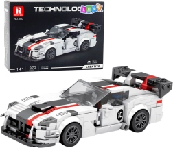 Set per costruzioni auto sportiva Viper – bianco-rosso, 379 pezzi