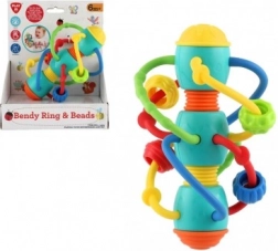 Spiralna zvečka i grizalo s kuglicama za bebe