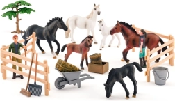 Set of 25 Faunica Horses (White and Black)