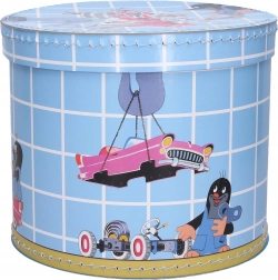 Kerek doboz Kisvakond mintával