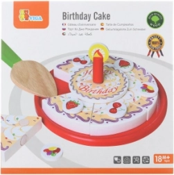 Torta di compleanno in legno da tagliare VIGA