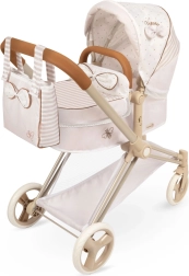 Folding 3-in-1 doll stroller with bag VERONA, 73 cm