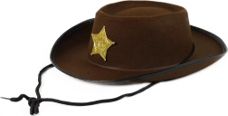 Cappello da cowboy per bambini con stella da sceriffo