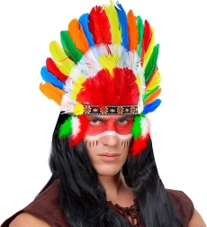 Large Native American Feather Headdress