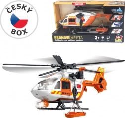 elicottero di soccorso con verricello ed effetti luminosi