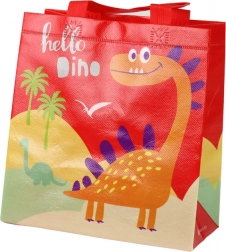 Cadeautas dinosaurus rood 23 × 21,5 × 11 cm