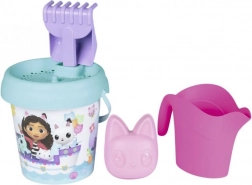 Gabby's Dollhouse Sand Bucket with Watering Can and Accessories