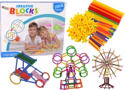 Jeu de construction de tiges et pailles