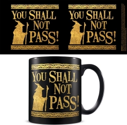 Keramični vrček Gospodar prstanov z napisom You Shall Not Pass 315ml