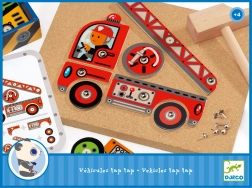 Veicoli in legno Djeco da martellare