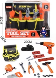 Alat za djecu s tekstilnim pojasom i interaktivnom bušilicom