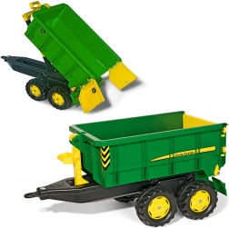 Stor tohjulet tippende anhænger JOHN DEERE til Rolly Toys traktorer