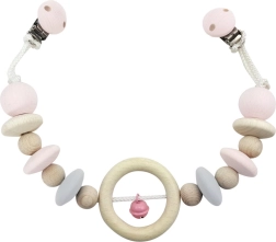 Hess hanging toy for stroller with a pink bell