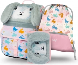 Set scolastico BAAGL Zippy Bunny – cartella, astuccio e sacca