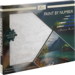 dipingere con i numeri su tela paesaggio 30 × 40 cm