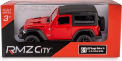 Autómodell JEEP Wrangler Rubicon 2021 soft top 1:35 – piros