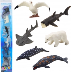 Set of Miniature Marine Animals 6 pcs Marine Life