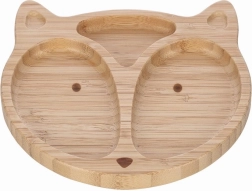 Bamboo Plate in the Shape of a Fox