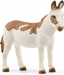 Figurine American Spotted Donkey Farm World