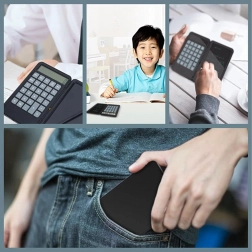 Scientific calculator 2-in-1 with LCD notepad and stylus