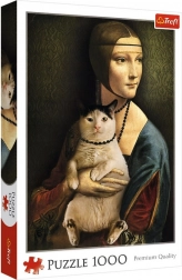 Puzzle 1000 Pieces Lady with Cat