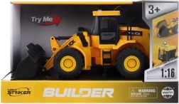 Baufahrzeug Radlader 1:16 mit Schwungrad, Licht und Sounds