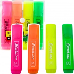 SuperLiner Neon Highlighters, 4 pcs