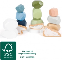 Drveni balansni kamenčići Arctic