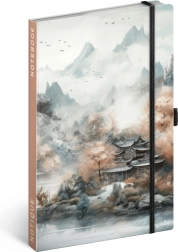 Linkovaný zápisník Notique Japonsko 13 × 21 cm