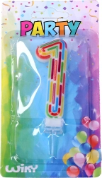 Partykaars nummer 1 streepjes