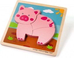 Puzzle Incastro per Bambini Maialino