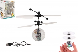 Sfera volante con eliche con luce LED e controllo manuale