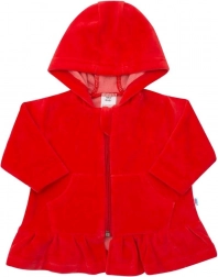suède hoodie New Baby rood