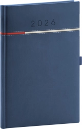 Agenda settimanale Tomy 2026 blu-rosso 15 x 21 cm
