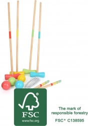 Small foot houten croquet Active