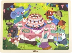 Puzzle in legno festa di compleanno 24 pezzi VIGA