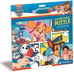 CLEMENTONI Puzzle da colorare con acqua Water Magic: Paw Patrol 30 pezzi